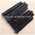 new arrival goatskin(deer texture)warm man leather driving gloves